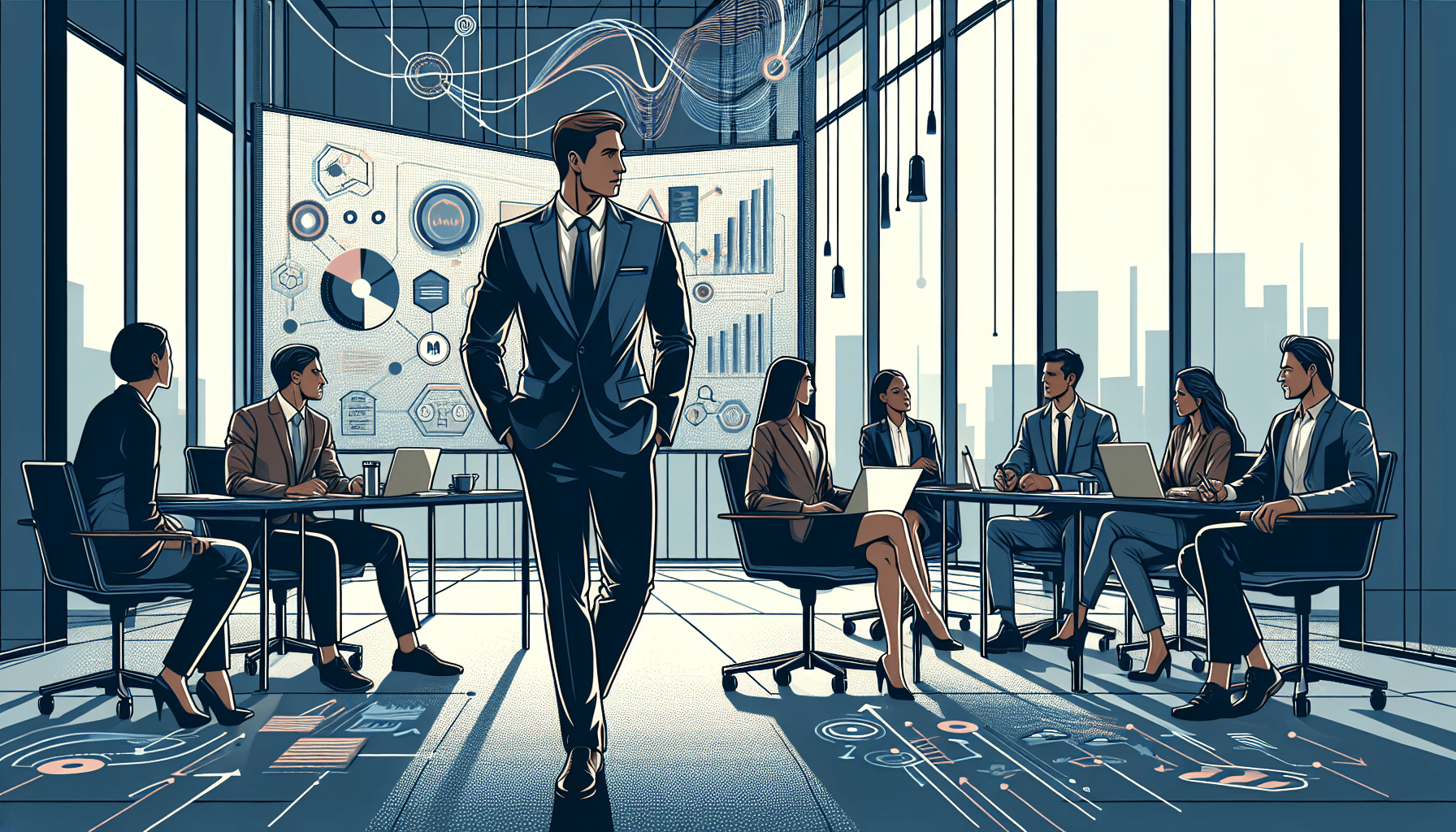 Illustration representing the concept of operations manager assessment: how to evaluate and hire top talent