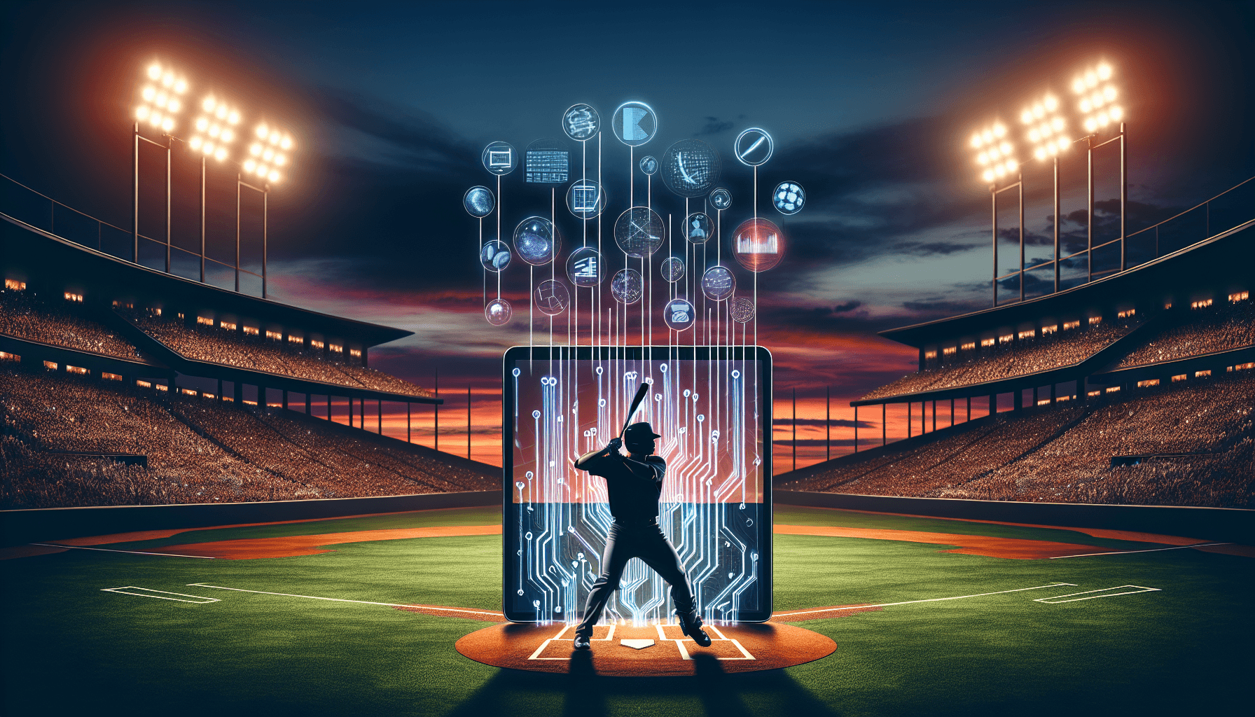 Illustration representing the concept of data-driven strategy: innovating sports decision making