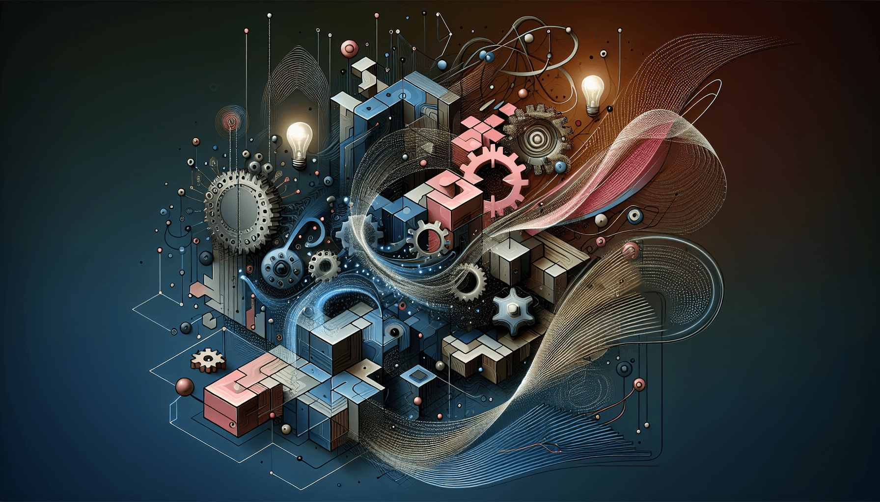 Illustration representing innovative strategies for ghost kitchen success