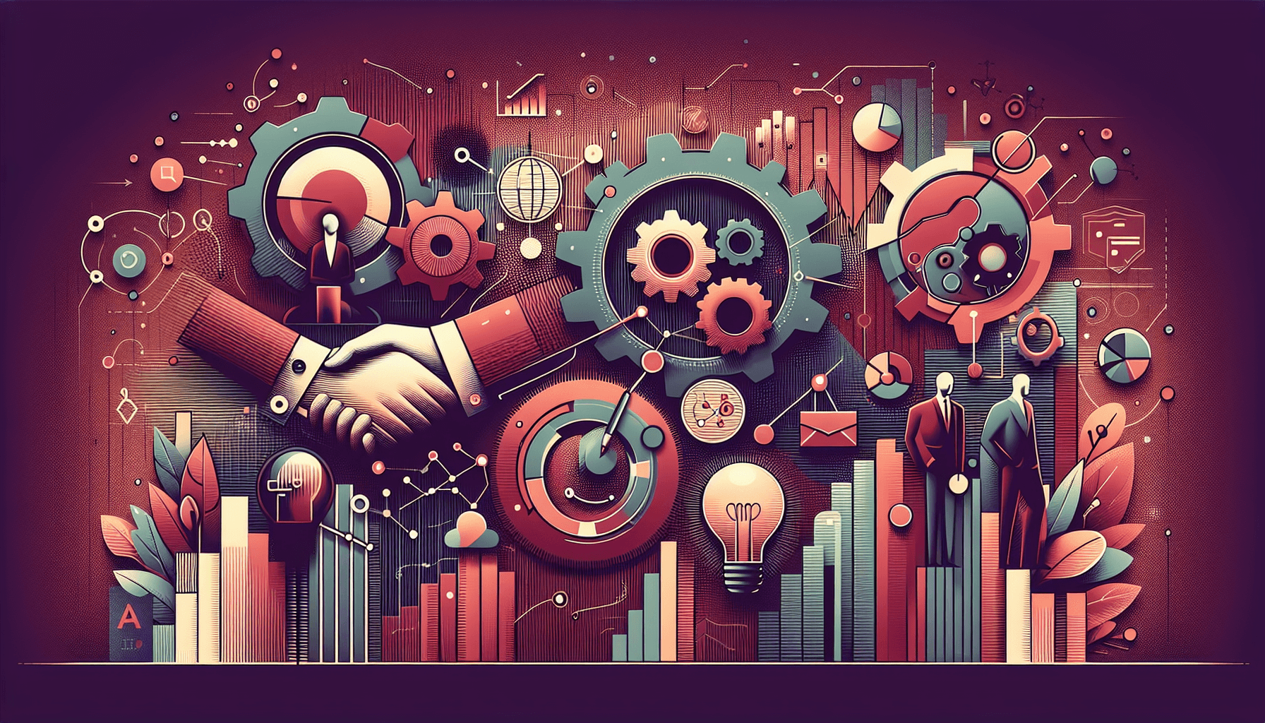 Illustration representing financial analyst skills assessment: hire top talent
