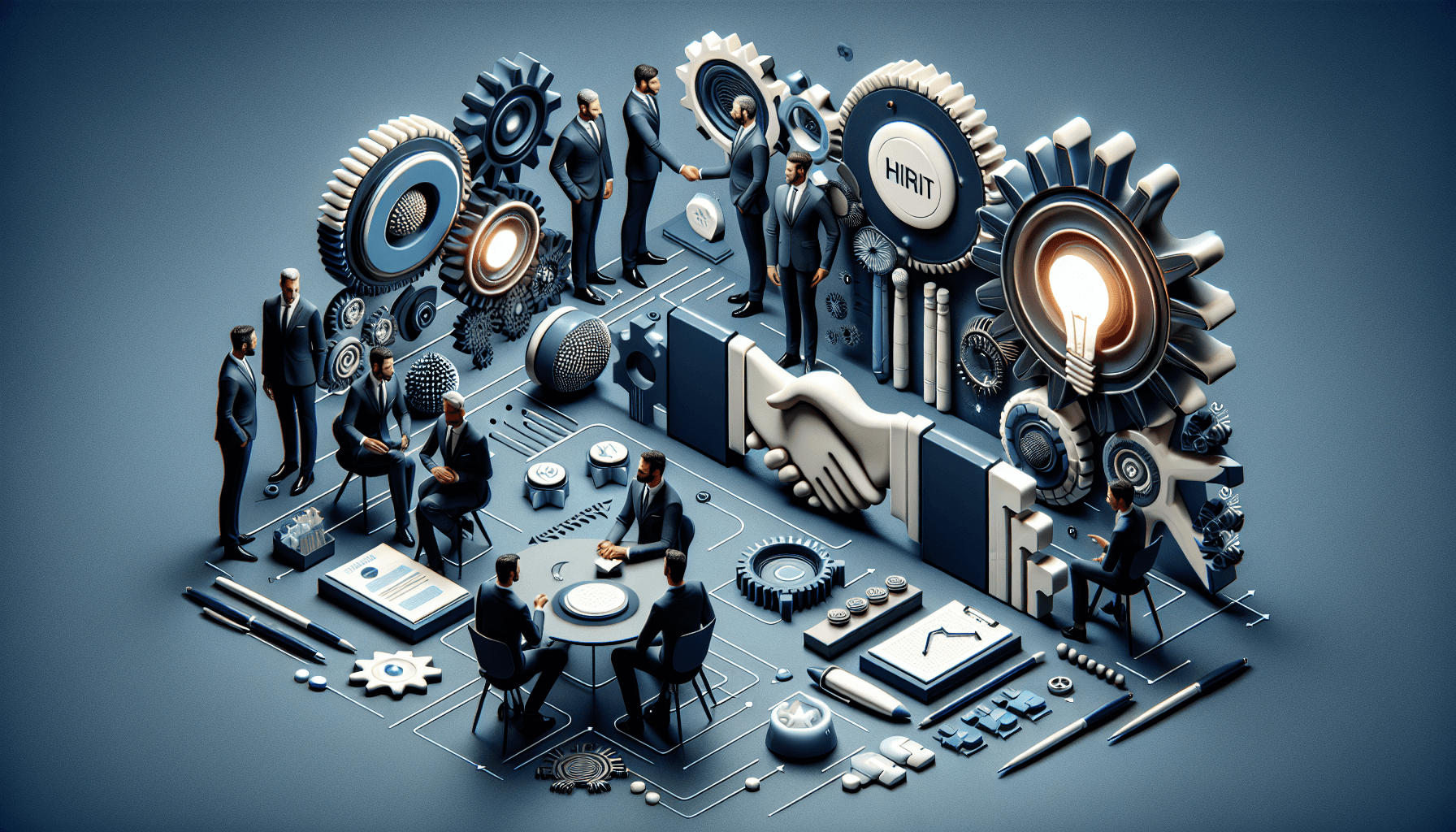 Illustration representing how to evaluate negotiation skills in interviews
