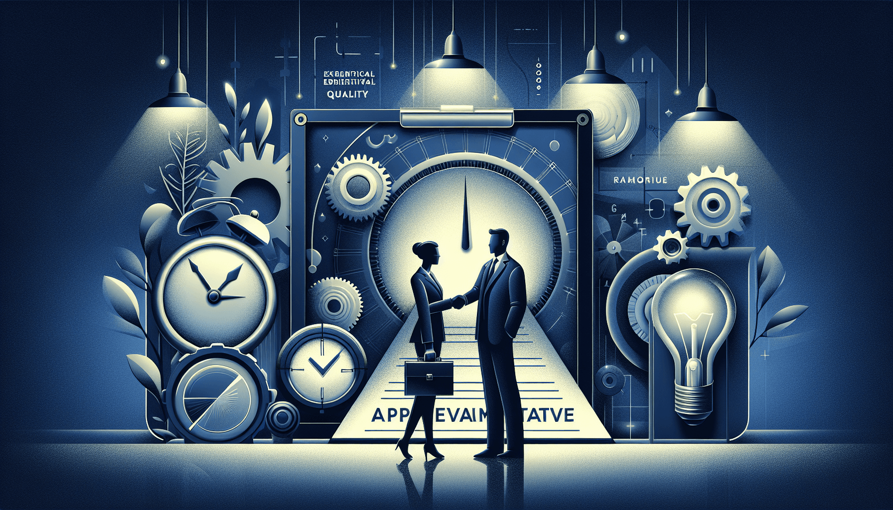 Illustration representing how to evaluate time management in interviews